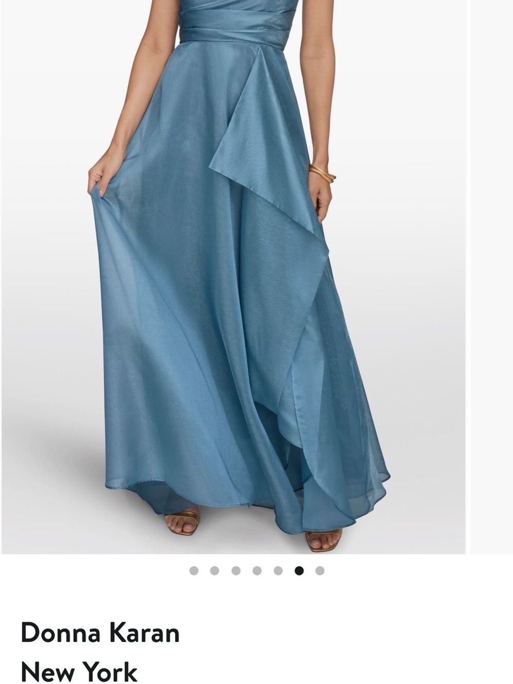 Prom , weeding dress
Donna Karan Strapless Ruched Bodice Gown in Slate Blue - Picture 7 of 11